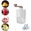 Small Manual Ice Crusher Multifunction Snow Cone Machine Kitchen Gadgets Shaved Ice Machine  Home