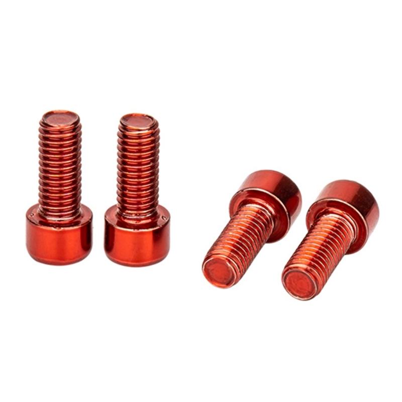 4Pcs 5x12mm Bike Water Bottle Cage Bolts Hexagons Socket Head Bolts Stainless Steels Screws Mountain Bike Accessories
