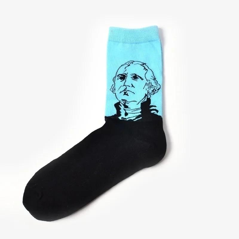 1 Pair Street Wear Socks President Queen Socks for Lovers Socks for Female Male Fashion Accessories