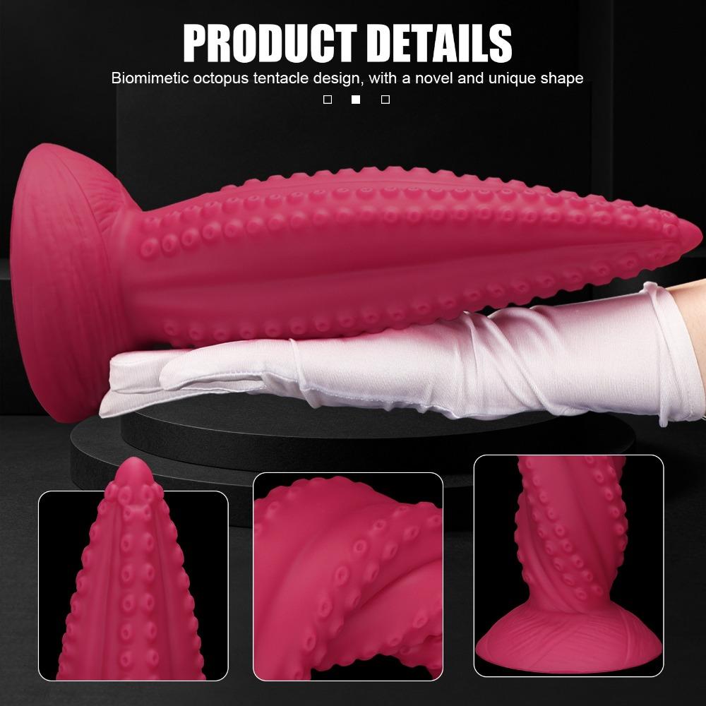 Extra Large Tentacle Silicone Prostate Massager, Flexible Fantasy Anal Plug for Men Adult G-Spot Stimulation, Sex Toys for Unisex Butt Plug