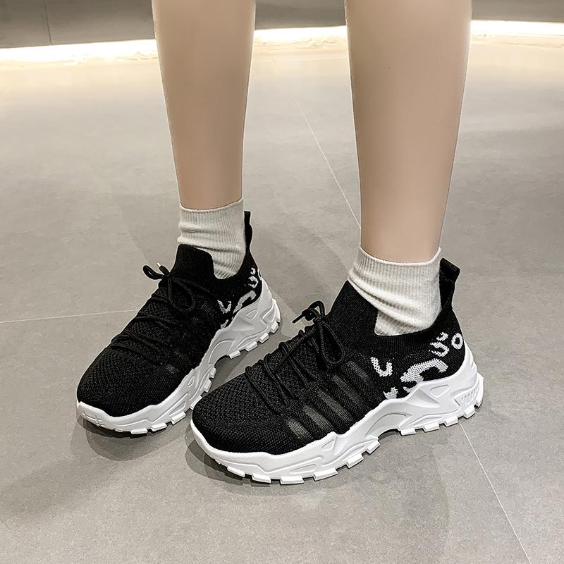 Fashion Shoes for Women Mesh Breathable Sports Fashionable and Versatile Casual Shoes White Sneakers Women Zapatos Mujer