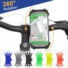 PATIKIL 3Pcs Bike Phone Mount, 360° Rotation Silicone Motorcycle Phone Holder for 3"- 6.5" Phones Adjustable Phone Mount for Motorcycle Bicycle