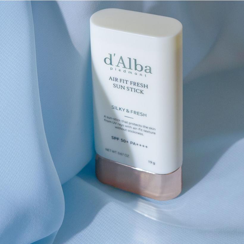 d'Alba Vegan Air Fit Fresh Sun Stick SPF50+ PA++++ 19g Lightweight UV Protection