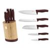 Berlinger Haus Bh-2754 Leonardo Knife Set In Bamboo Block