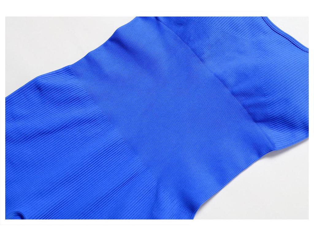 Seamless Borderless Knit Yoga Jumpsuit - One-Piece Vest & Shorts