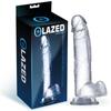 Realistic Dildo with Testicles Crystal Material 15.5 Cm