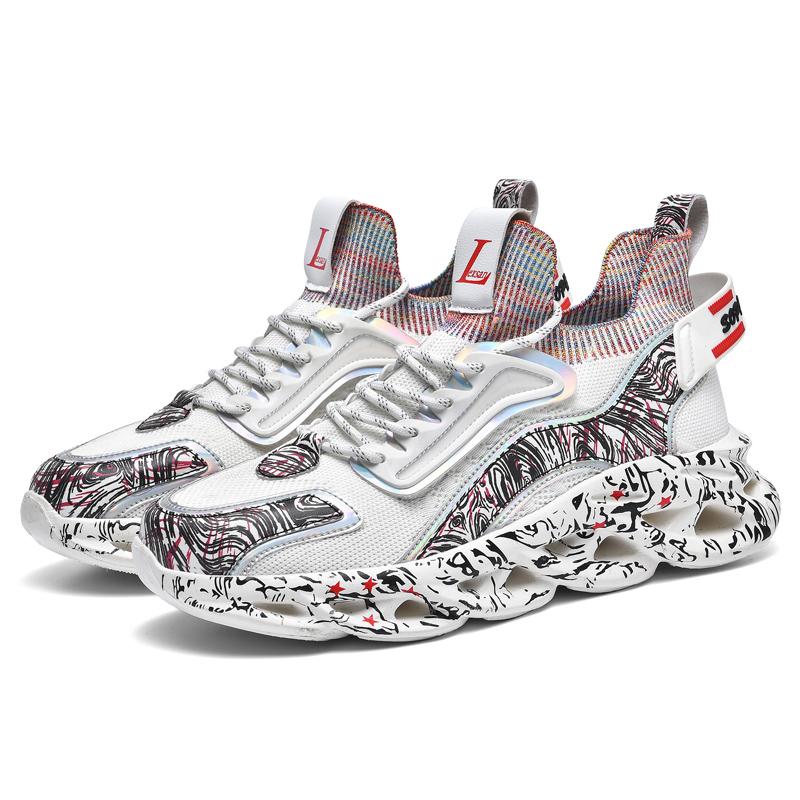 Running Shoes Men Mesh Breathable Flat Comfortable Outdoor Sports Lace-up Tennis Shoes Big Size Luxury Sneakers Man