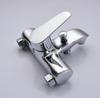 Modern Design Zinc Alloy Dual Handle Polished Bath Mixer Tap Lift Diverter Valve Brass Valve Core Shower Tub Combo Hotel Villa