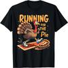 Running For The Pie Turkey Thanksgiving Funny Race Day T-Shirt