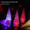 Colorful Acrylic Christmas Tree Night Lights (3-Pack, 22cm)