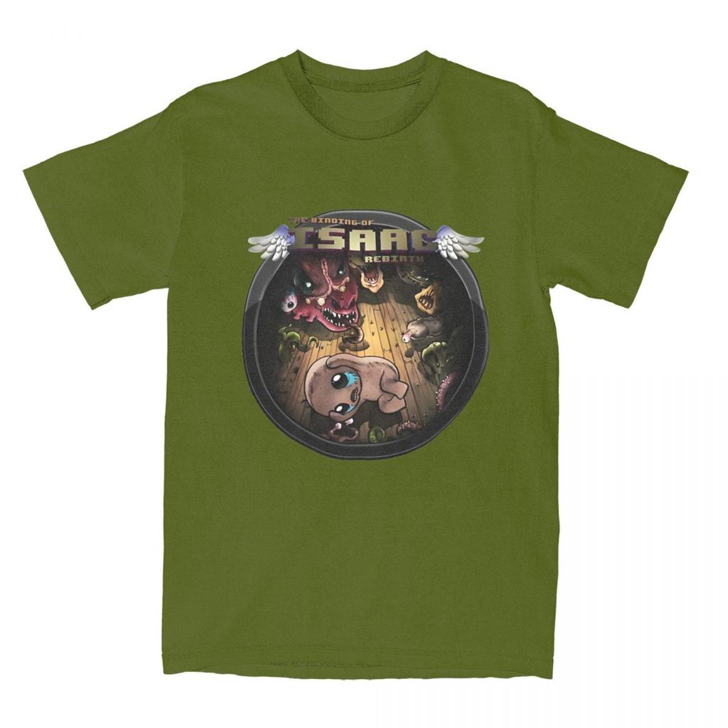 The Binding Of Isaac T-Shirt Video Game Novelty T-Shirts Short Sleeve Street Style Tops Pure Cotton O-Neck 4XL 5XL 6XL Top Tees