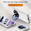 Leather With Privacy Screen Tempered Glass Protector Case For OPPO Find N5 All-inclusive Spring Hinged Camera Holder Cover