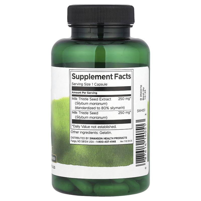 Milk Thistle, 120 Capsules