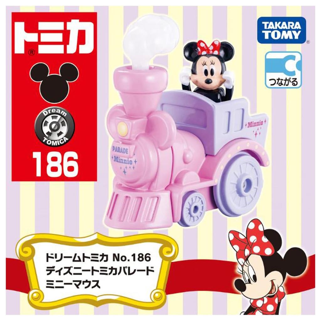 TAKARA TOMY Tomica Dream Tomica No. 186 Disney Tomica Parade Minnie Mouse Miniature Car Toy