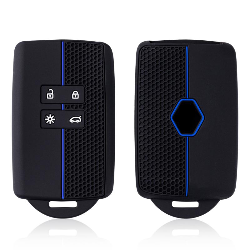 Silicone Car Key Cover For Renault Captur Koleos Kadjar Arkana Megane Dacia Duster Sandero Stepway Smart Remote Control Fob Case