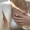 Trend disc multi-layer stacked wind chain pendant necklace, sweet and cool wind three-layer collarbone chain