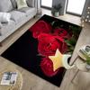 Gothic Rose Artwork Office Rug Chair Mat, Entryway Carpet, Suitable for Front Door, Bedroom, Living Room, Desk, Holiday Gift