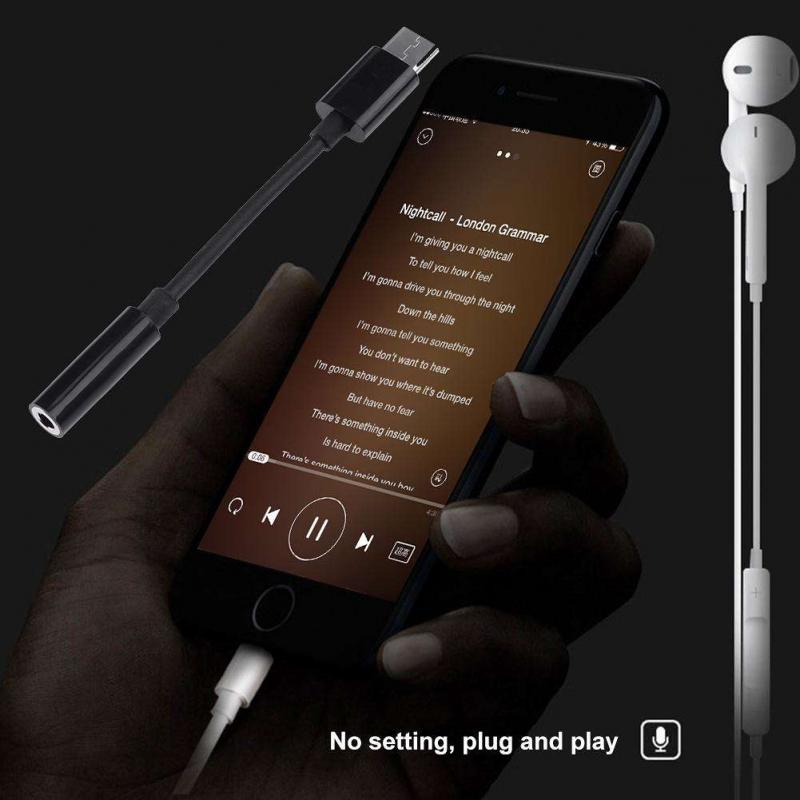 5pcs Type-C to 3.5mm Jack Converter Earphones Audio Adapter Cable Type USB C to 3.5mm Headphones Aux Cable for Huawei Xiaomi 10