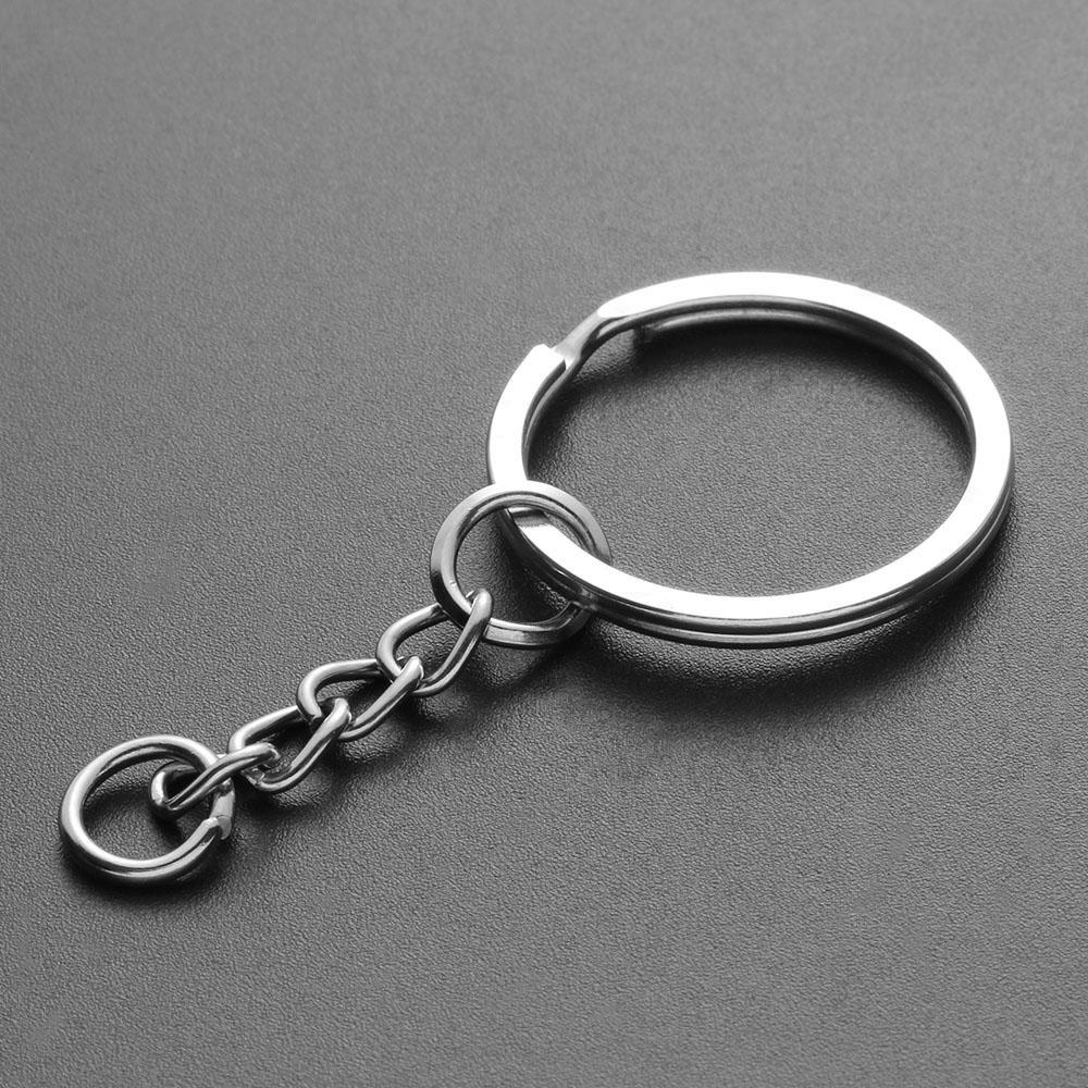 25mm Jewelry Split Ring DIY Short Chain Keyring Key Fob Keychain