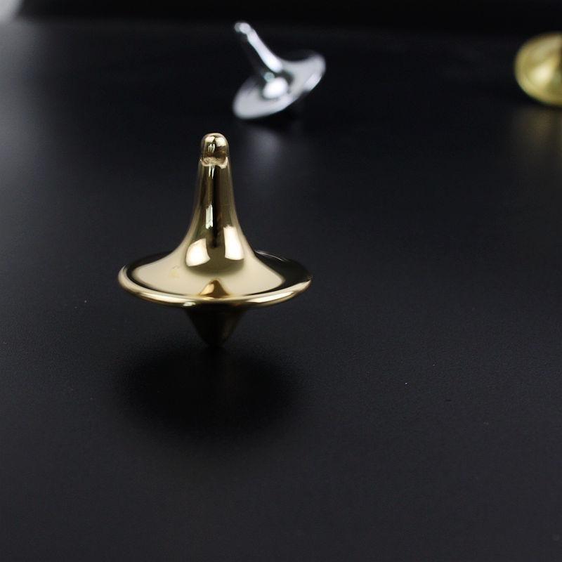 Movie Totem Metal Gyro Silvery Hand Spinning Top Fingertips Small Cyclone Gyroscope Anti Stress Fidget Toys for Adult Gifts 2025
