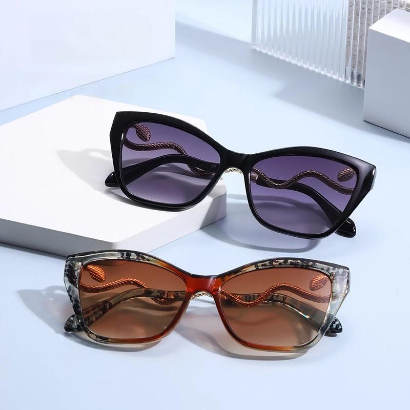 Retro Spirit Snake UV Resistant Glasses, Metal Frame Protective Glasses, Sunscreen and Sunshade Glasses, Safety Goggles