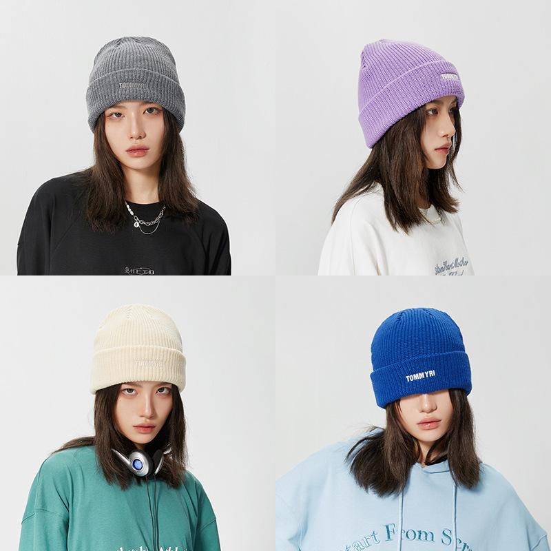Winter Warm Hat Men's And Women's Versatile Knitted Hat Woolen Hat