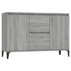 Low Sideboard - VIDAXL - Sonoma - 2 Doors - 2 Drawers - Engineered Wood - Grey