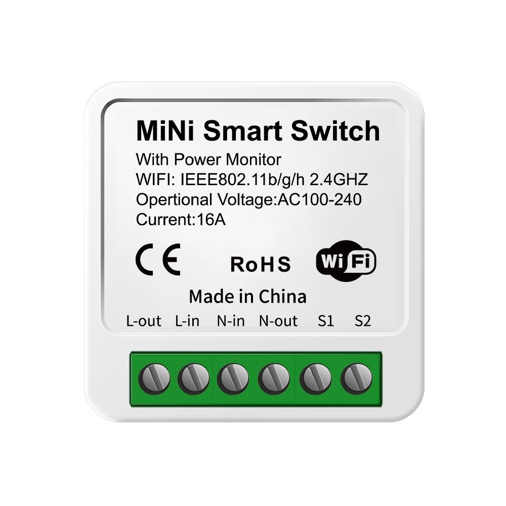 Graffiti Smart WiFi Switch with Alexa Voice Control, Double Control, Junction Box, Circuit Breaker, and Metering