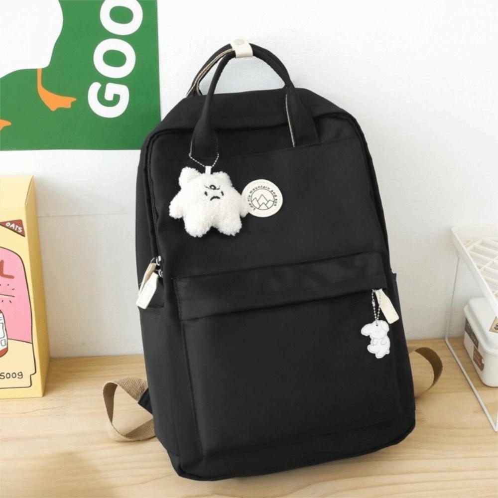 Nylon School Bag Large Capacity Laptop Book Bag Fashion Women Backpack Business Travel