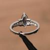 Womens Ring 925 Sterling Silver Band Ring with Marquise Cut Natural Blue Alexandrite Gemstone For Engagement,Anniversary & Wedding Wear Ring