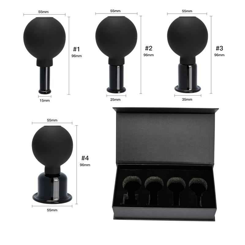 New Rubber Vacuum Cupping Massage for Body Anti Cellulite Cans Vacuum Jar Medical Chineses Therapy Cupping Health Care Tool 1PC