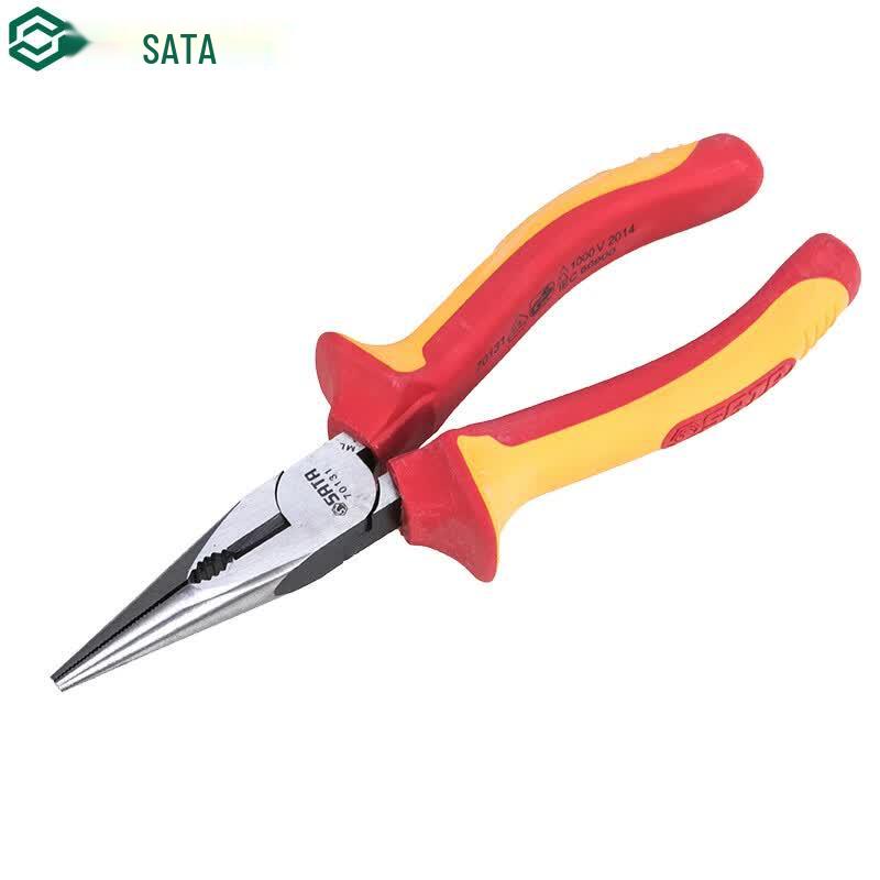 SATA VDE Insulated Needle-Nose Pliers 6 inch