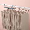 1 Pcs Non-slip Pants Telescopic Storage Household Multifunctional Folding Pants Rack Wardrobe Stainless Steel Hanger