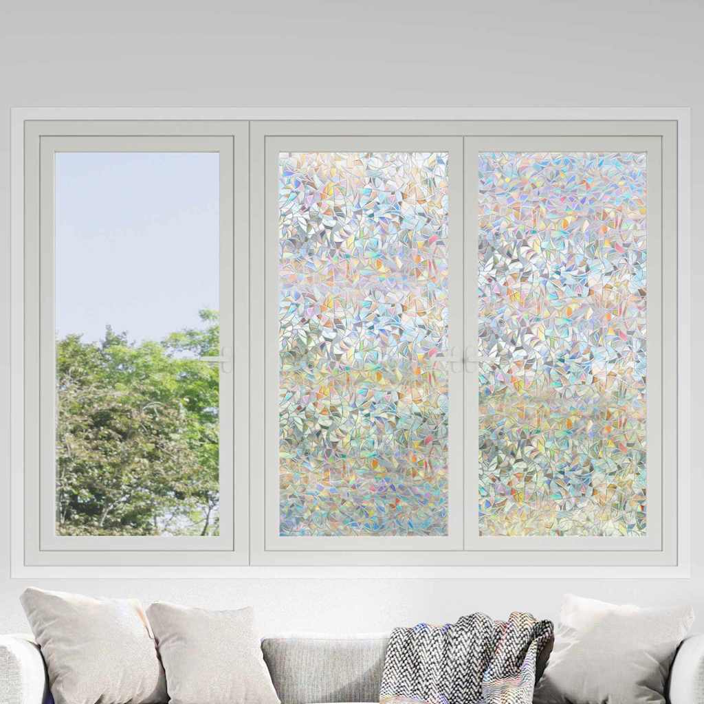 Static Window Film Transparent 90 x 2000 cm PVC