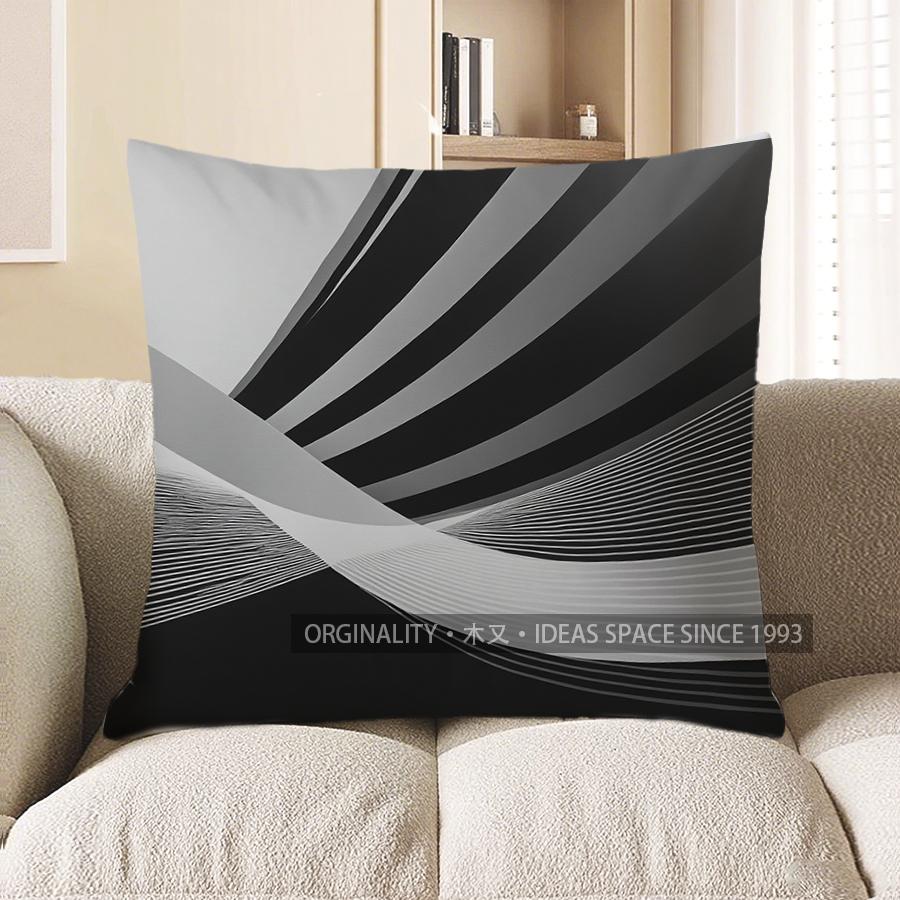 Home Decor Modern Geometric Abstract Pattern Throw Pillow Pattern Cushion Cover Suitable for Sofa Bedroom Car Pillow Cover