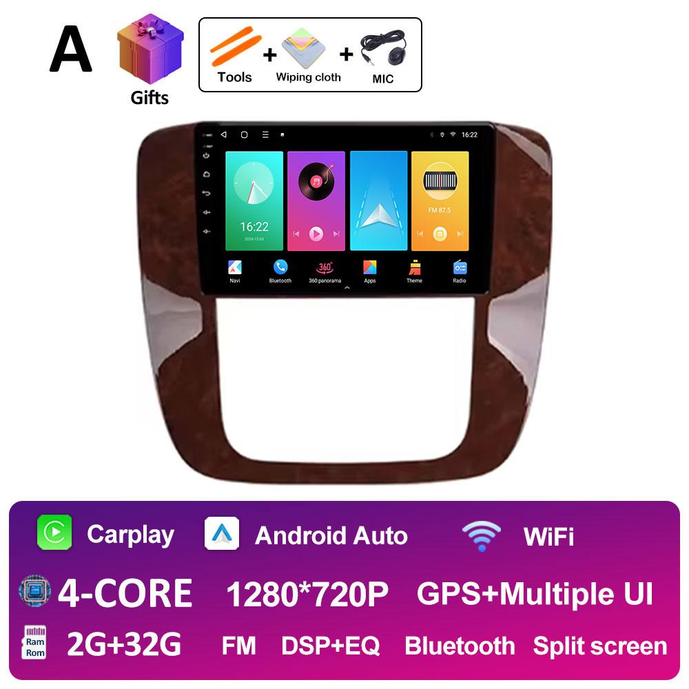 Android 14 For GMC Yukon Chevrolet Tahoe Suburban 2008 2009 2010 2011 2012 Wireless Carplay DSP Stereo Android OS BT Accessories