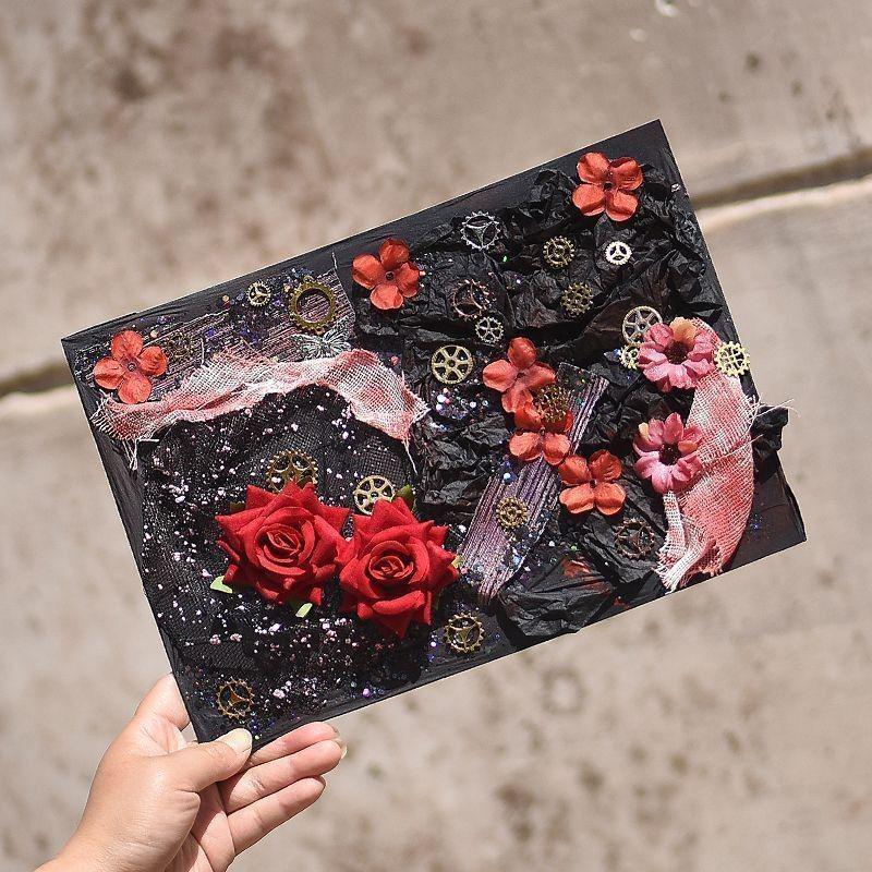 Purple Anime Ita Bag DIY Materials: Lazy Tie & Black/White Background Boards Set