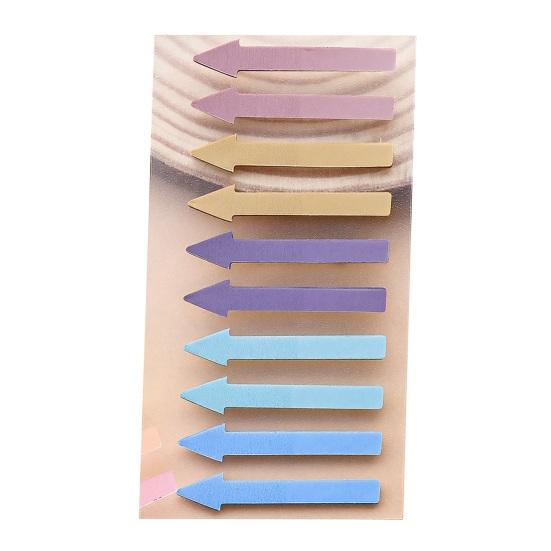 Journaling Supplies Arrow Index Tab Stickers, Translucent PET Page Markers, Document Classification Labels Colorful Sticky Flags for Organizing