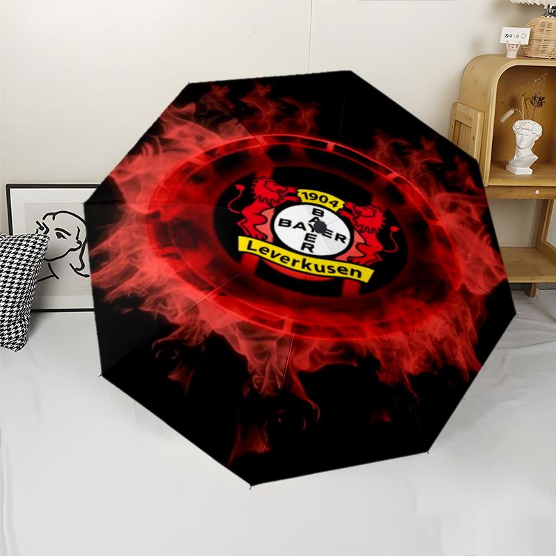 Bayer Leverkusen Theme Automatic Umbrella, Lightweight & Portable, 8 Rib, Perfect for Outdoor Travel, Birthdays, Christmas, Gifts.