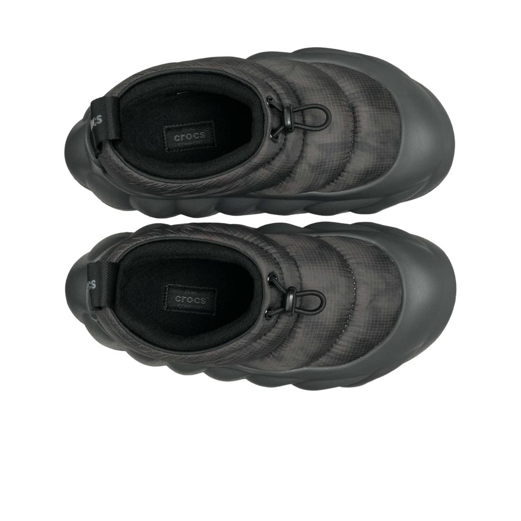 Crocs Overpuff Shorty Průsvitné Černé Unisex Tenisky Zlaté 211562-001