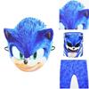 Blue Sonic Hedgehog Cosplay Mask For Kids With Eye-catching Design And One-size-fits-most Feature