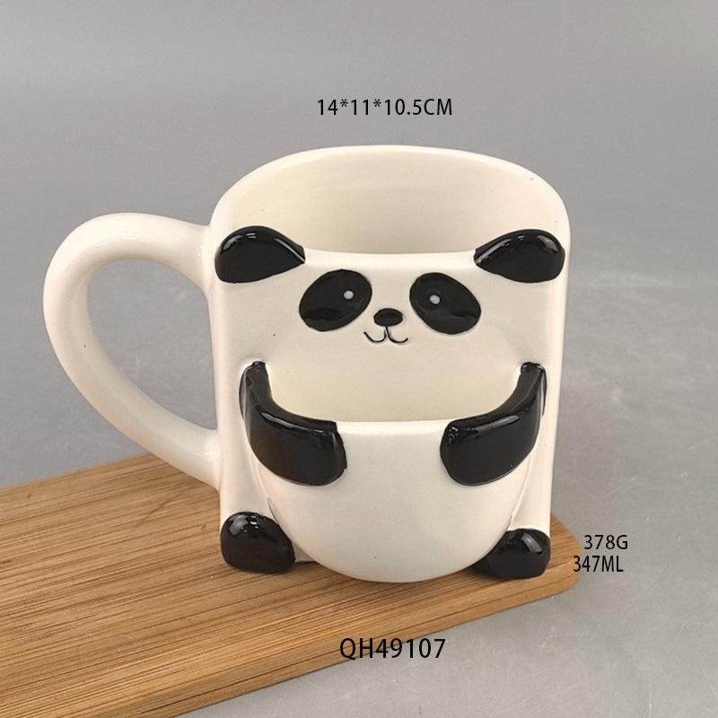 Ceramic Biscuit Cup Pocket Cup Donut Milk Cup Chocolate Hot Pot Cup Creative Breakfast Coffee Cup 301-400ml