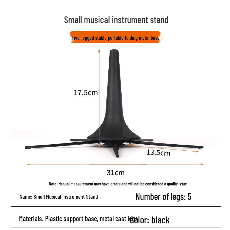 Compact Foldable Trumpet Stand - Portable Vertical Wind Instrument Accessory