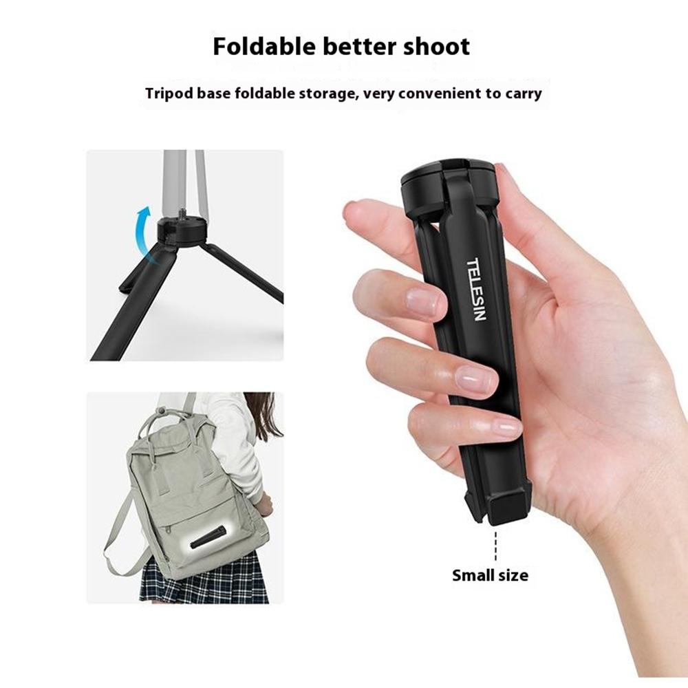 TELESIN GP-AAT-003-DZ Für DJI Osmo Pocket 3 Aluminiumlegierung Stativ Schreibtisch Handyhalterung