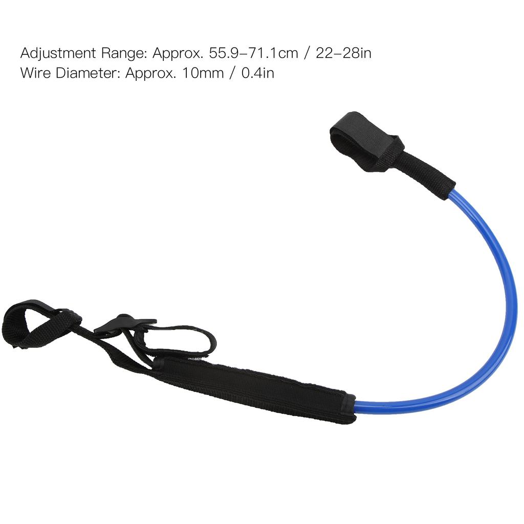 2Pcs Surf Leash 22‑28in   Straight Surfboard Leash Tensile Resistance Surf Board Leg Rope