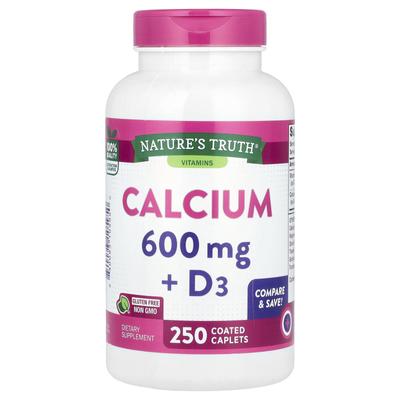 Nature's Truth, Calcium + D3, 250 comprimés enrobés