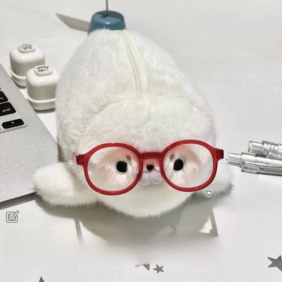 Funny Seal Doll Pencil Case High Aesthetic Value Large Capacity Stationery Bag Storage Bag Pen Box for Students