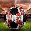 SIZE 5 Sevilla FC Soccer Ball Colorful All Ages Machine Stitched PVC Competition Ready Durable High-Bounce