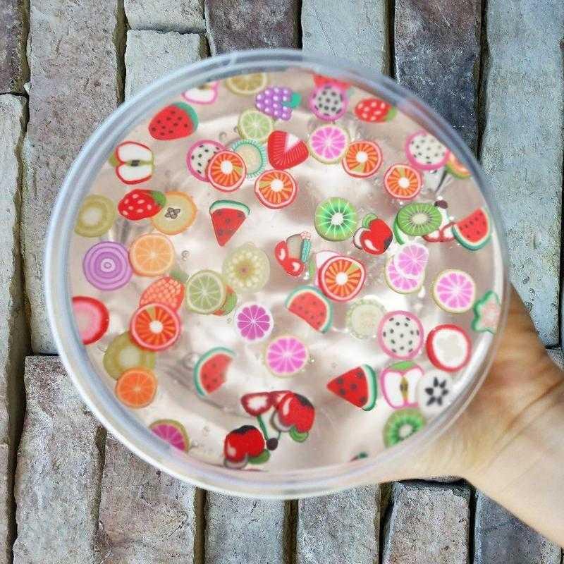 Fruchtkristallfarbener Tonknete-DIY-Spielzeug