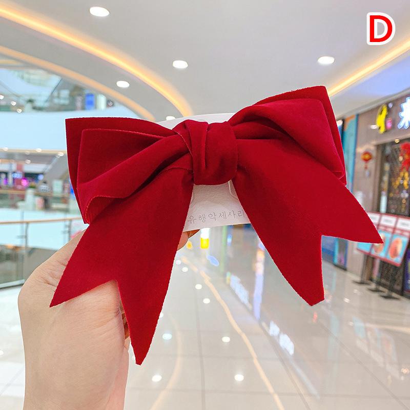 Elegant Big Bow Hair Clip Headdress Ribbon Bowknot Spring Ponytail Clips Hairpin Women Girls Fashion Hair Accessories